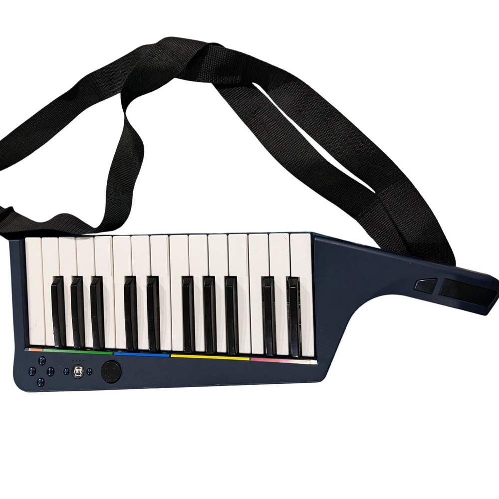 Mad Catz Rock Band 3 Wireless Keyboard Controller Nintendo Wii Wii U Navy Blue